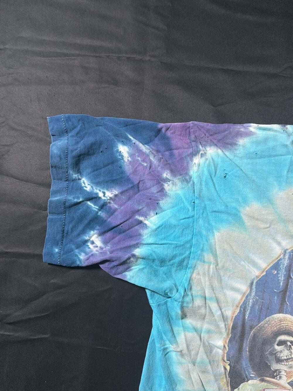 Rare '95 Spring Tour, Greatful Dead, T- Shirt, Grateful Zydeadco, Liquid Blue - Picture 9 of 11